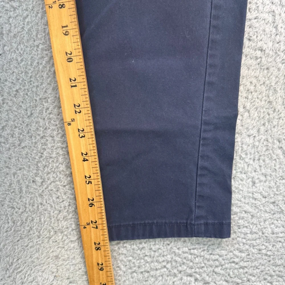 Banana Republic Fulton Chino Pants Mens 32x28 Navy Blue Skinny Fit Stretch